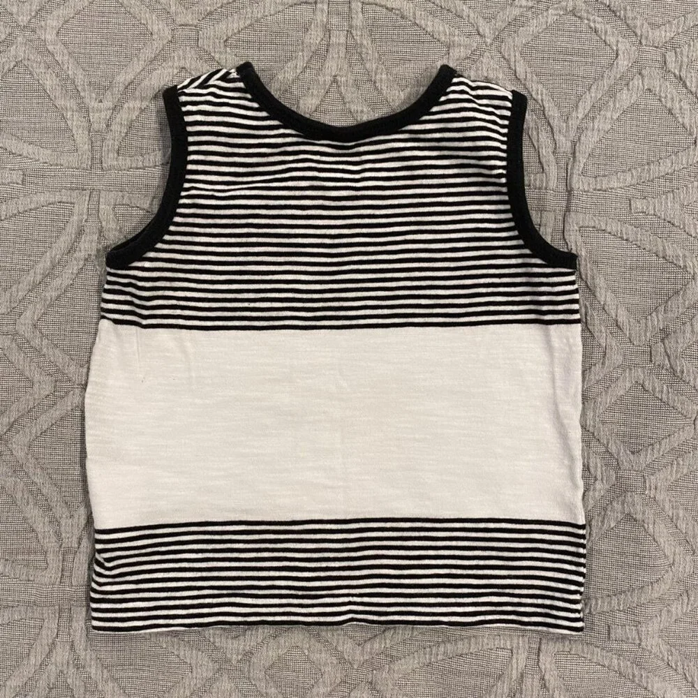 Old Navy 12-18m Striped Pocket Tank Top